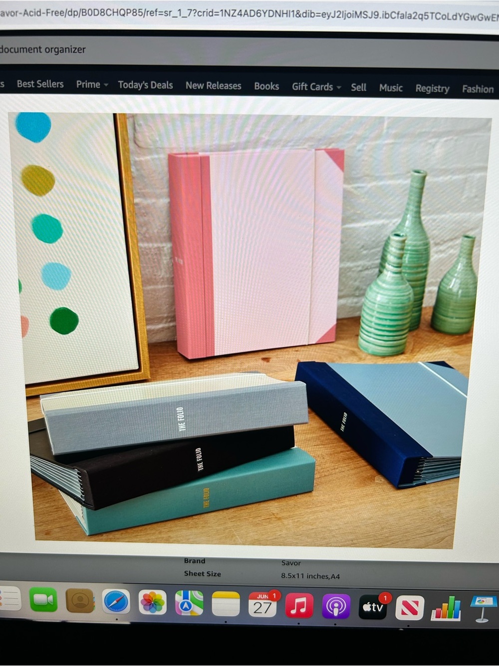 Savor Memento Bento Pink Document Organizer - Picture 6 of 7